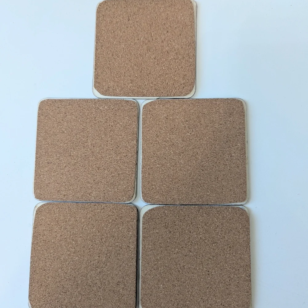 Set Of 5 Handmade Coasters Beachy Coastal Entertaining Hostess Cottage